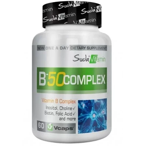 Suda Vitamin B-50 Complex 60 Bitkisel Kapsül ürün görseli