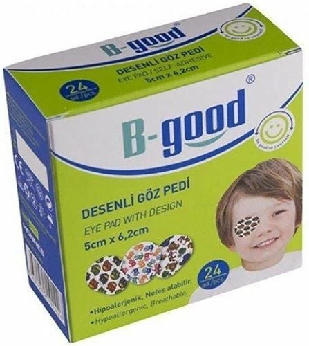 BGood Desenli Göz Pedi – Çocuk 5cm x 6,2cm (24 Adet) - 1
