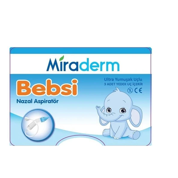 Bebsi Nazal Aspiratör + 3 Yedek Uç  (Miraderm) ürün görseli