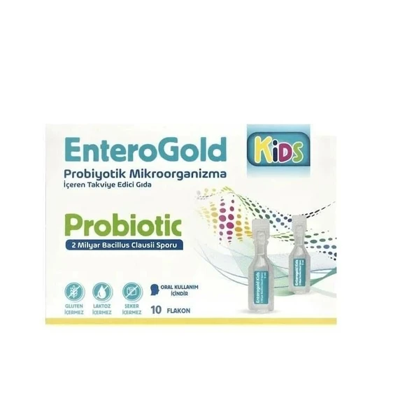 Enterogold Kıds Probiyotik 10 Flakon ürün görseli