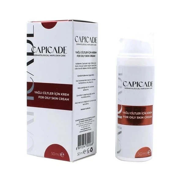 Capicade Yağlı Ciltler İçin Krem 50 ml - 1