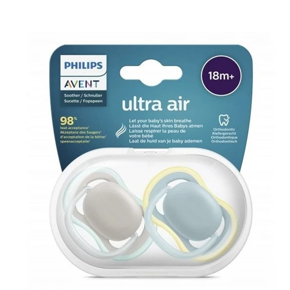 Avent SCF349/01 Ultra Air Emzik 18 Ay+ 2li Erkek - 1
