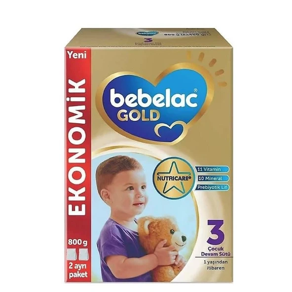 Bebelac Gold 3 Bebek Devam Sütü 800 gr - 1