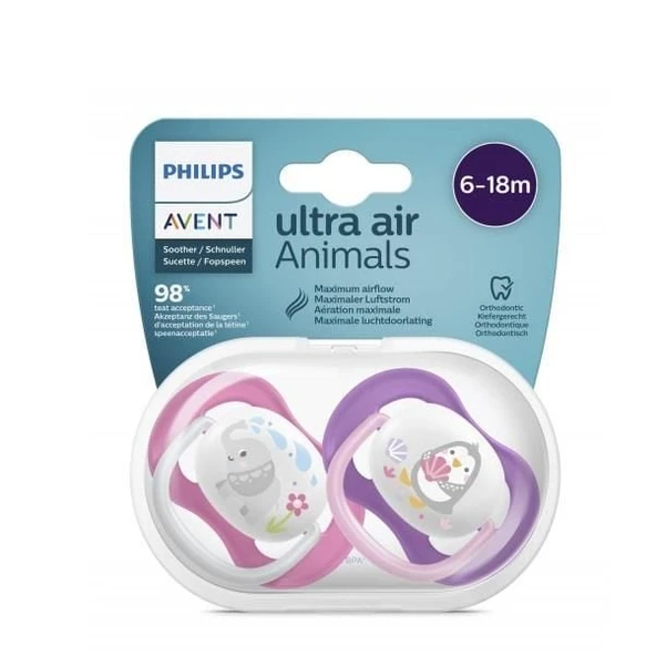 Avent 08008 Ultra Air Emzik 6-18 Ay Kız ürün görseli