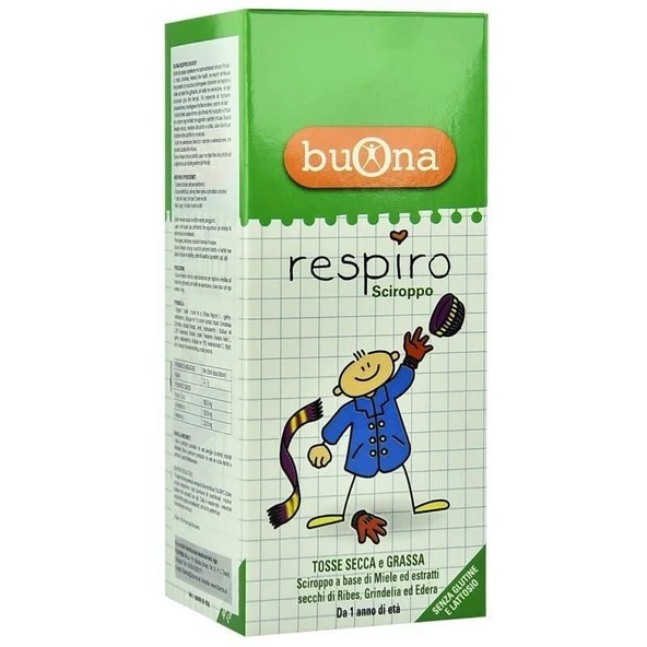 Buona Respiro Bal ve Kuru Frenk Üzümü 140 ML Sirop ürün görseli