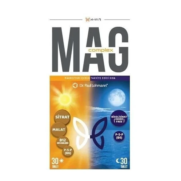 Haver MAG-COMPLEX 60 Tablet (30 Tablet + 30 Tablet) ürün görseli