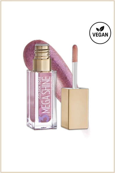 GOLDEN ROSE 3D MEGA SHİNE LİPGLOSS NO: 121 SPARKLE - IŞILTILI DUDAK PARLATICISI - 2