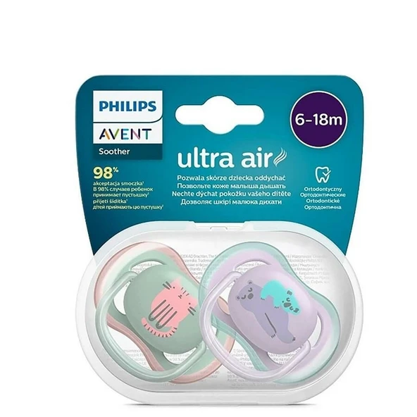 Avent SCF085/18 Ultra Air Emzik 6-18 Ay 2li Kız ürün görseli