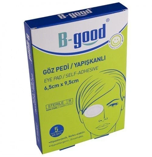 BGood Göz Pedi (Steril) – Yetişkin 6,5cm x 9,5cm (5 Adet) ürün görseli