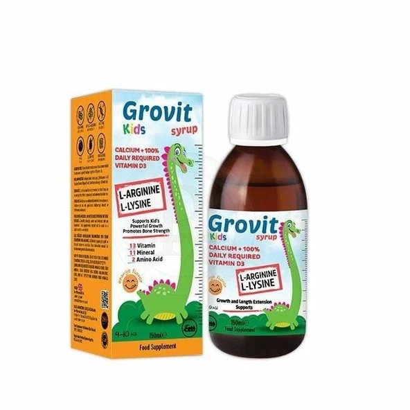 Grovit Kids Multivitamin L Arjini L Lizin Şurup 150ml ürün görseli