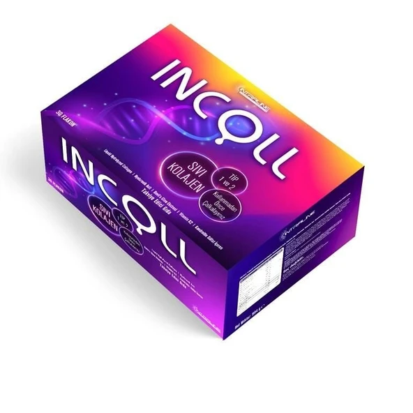İncoll Sıvı Kollajen Hyaluronik Asit, Devils Claw içerikli 30mlx30 Oral Flakon ürün görseli