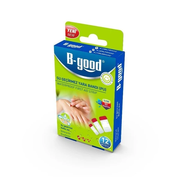 BGood Su Geçirmez Yara Bandı 12 Adet ürün görseli
