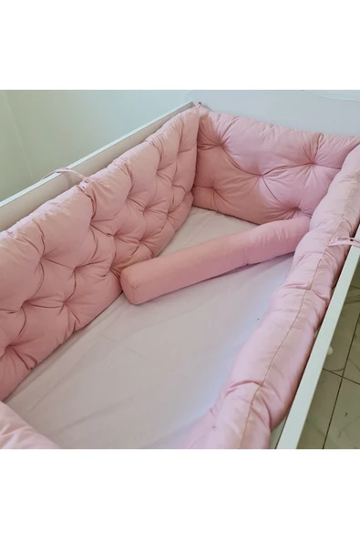 70 x 130 - Bebek Beşik Kenar Koruma Takımı - 40 cm Yükseklik, Yıkanabilir - Resim 3