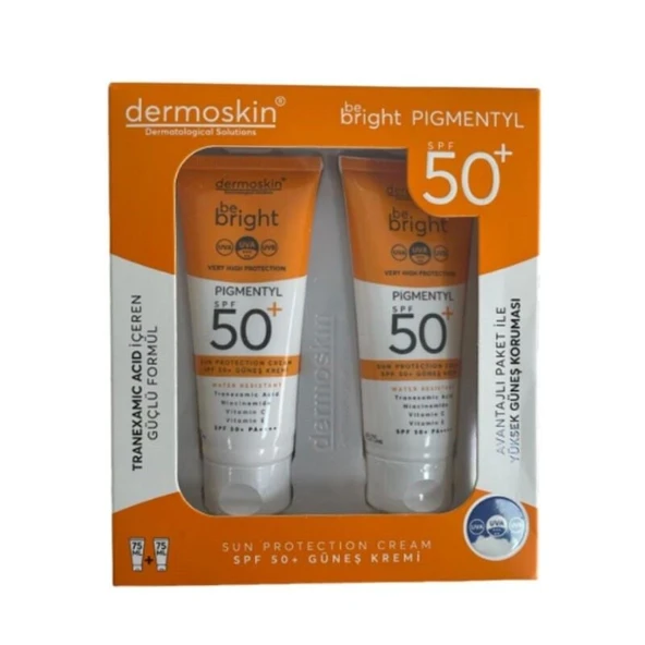 Dermoskin Be Bright Pigmentyl SPF+50 Krem 75ml+75ml Kofre - 1