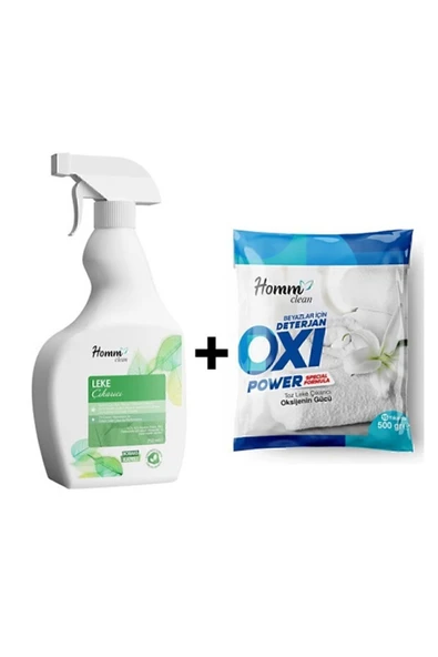 HOMM CLEAN LEKE ÇIKARTICI VE OXİ POWER BEYAZLAR SET BARİSTREND ürün görseli