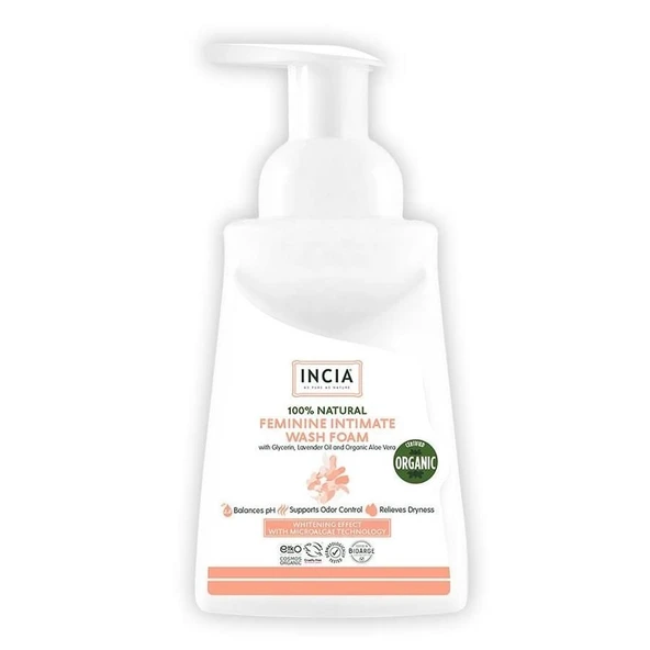 Incıa Doğal İntim Yıkama Köpüğü Kadınlar İçin 200 ml ürün görseli