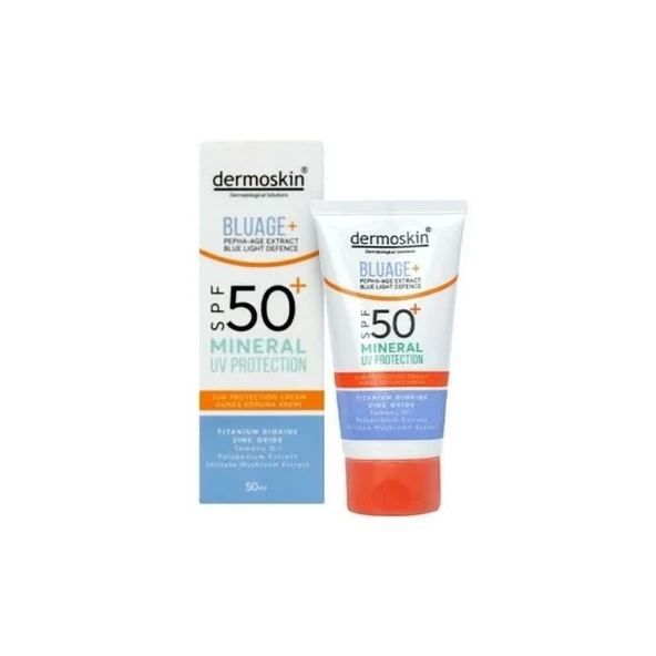 Dermoskin BluAge Mineral UV Protection Güneş Kremi Spf50+ 30 ml ürün görseli