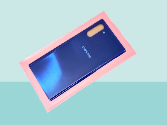 Tkgz - Samsung Galaxy NOTE 10 Arka Kapak Batarya Kapağı -  MAVİ ürün görseli 1