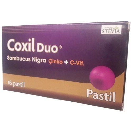 Coxil Duo Sambucus Nigra, Çinko ve Vitamin C 16 Pastil ürün görseli