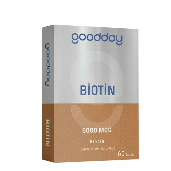 Goodday Biotin 5000MCG 60 Tablet ürün görseli