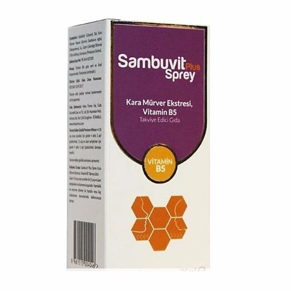 Sambuvit Plus Sprey Karamürver Ekstresi 25ml ürün görseli