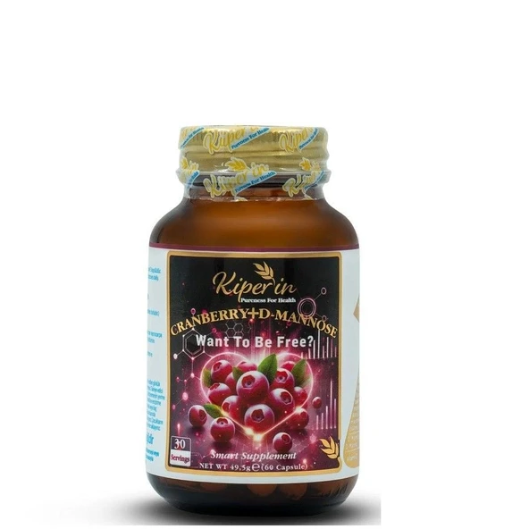Kiperin Cranberry, D-Mannoz, C Vitamin 60 Kapsül ürün görseli