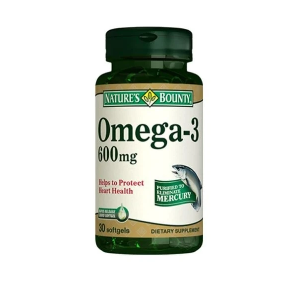Nature's Bounty Omega 3 600mg 30 Softjel ürün görseli