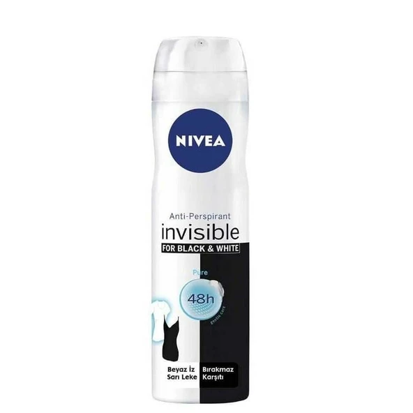 Nivea Black White Pure Kadın Deodorant 150 Ml - 1