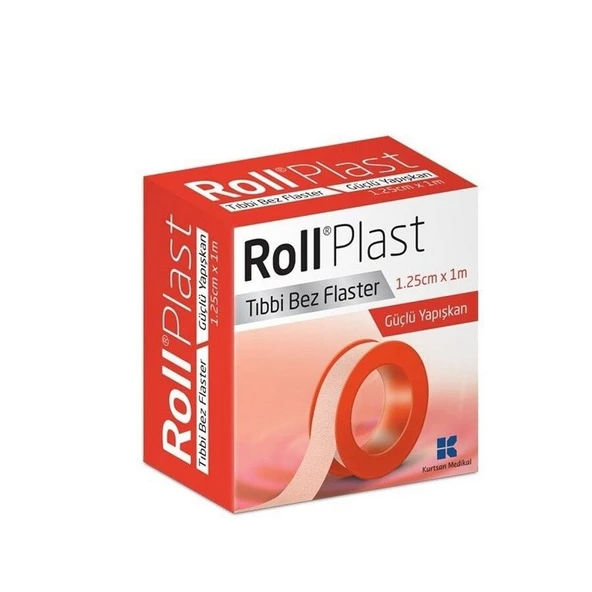 Roll Plast 1.25cm X 5m Bez Flaster Bant ürün görseli