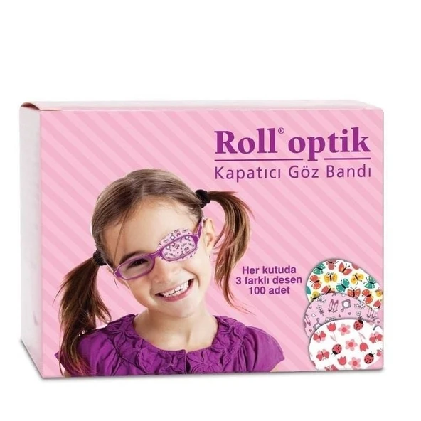 Roll Optik Kapatıcı Göz Bandı KIZ 100 Adet - 1
