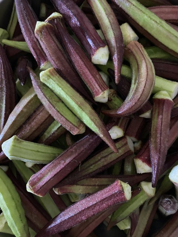 Doğal Kınalı Bamya Tohumu 100 Ad. Tohum