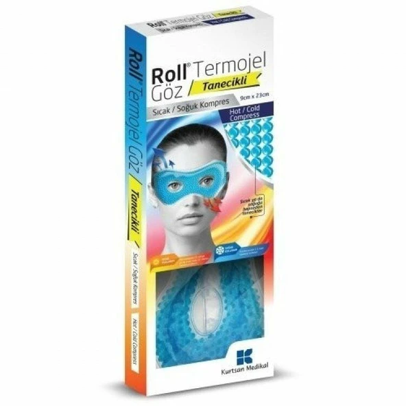 Roll Göz için Termojel Tanecikli Sıcak Soğuk Kompres – 9 cm x 23 cm - 1