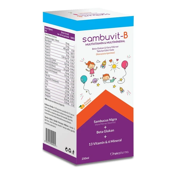 Sambuvit - B Multivitamin Şurup 250ml ürün görseli