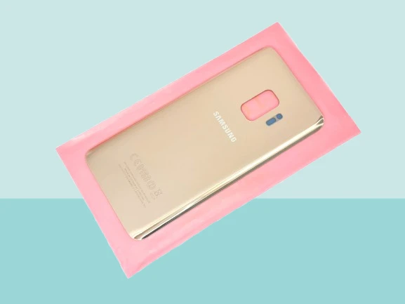 Tkgz - Samsung Galaxy S9 Arka Kapak Batarya Kapağı -  GOLD ürün görseli 1