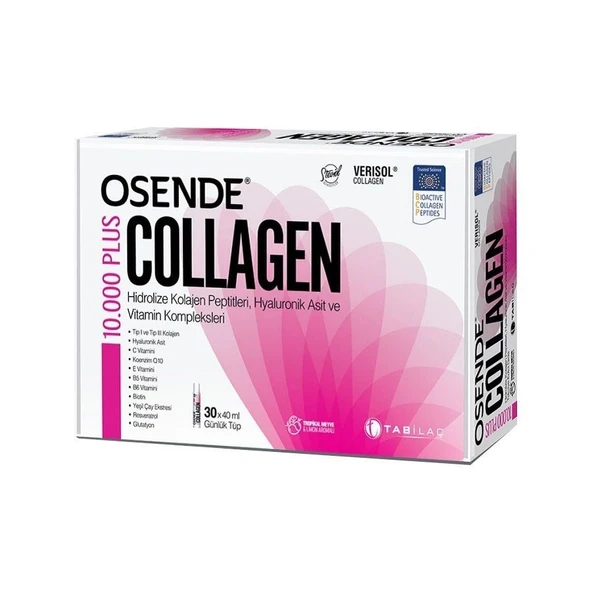 Osende Collagen Plus 10.000 Hidrolize Kolajen 40 ml 30 Sıvı Tüp ürün görseli