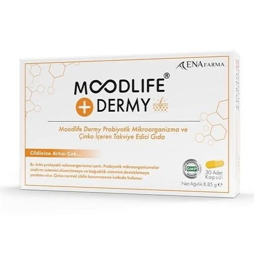 Moodlife Dermy Probiyotik D Vitamin 30 Kapsül ürün görseli