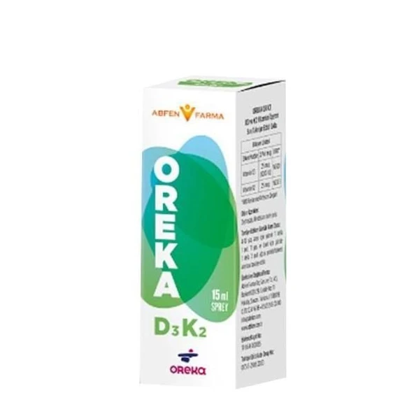 Oreka D3K2 Vitamin D3K2 Sprey 15ml ürün görseli
