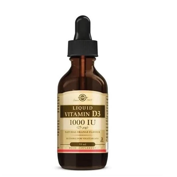 Solgar Liquid Vitamin D3 1000IU 59 ml Damla ürün görseli