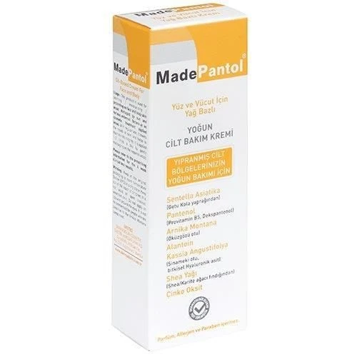 MadePantol Yüz ve Cilt için Yağ Bazlı Yoğun Cilt Bakım Kremi 50ml ürün görseli