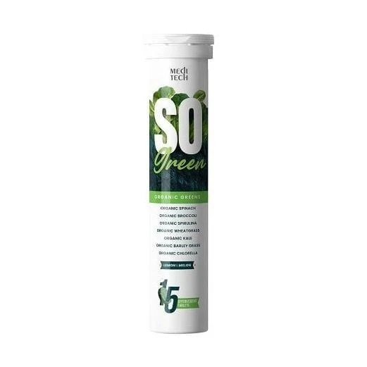 Meditech SO Green Efervesan Tablet 15li ürün görseli