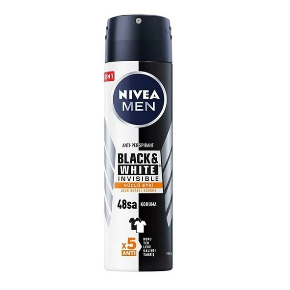 Nivea Men Black White Güçlü Etki Deo Sprey 150 Ml - 1
