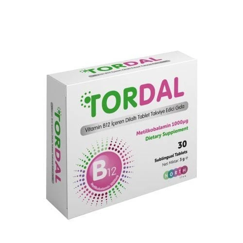 Tordal Vit B12 Vitamin B12 30 Tablet ürün görseli