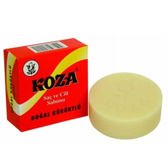 Koza Doğal Kükürtlü Saç ve Cilt Katı Sabunu ürün görseli