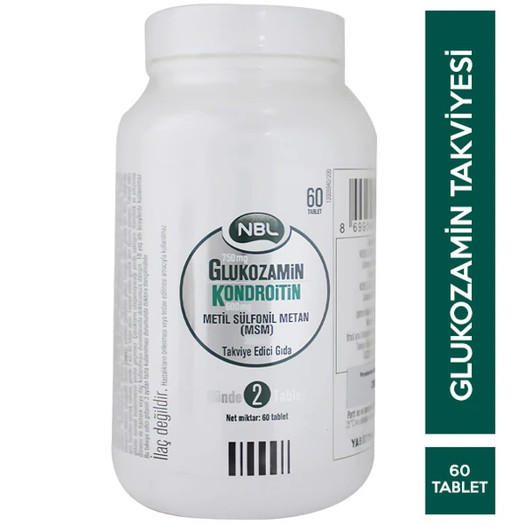 NBL Glukozamin Kondroitin MSM 60 Tablet ürün görseli