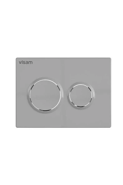 VİSAM OLİMPOS MAT KROM İKİ KADEMELİ KUMANDA PANELİ