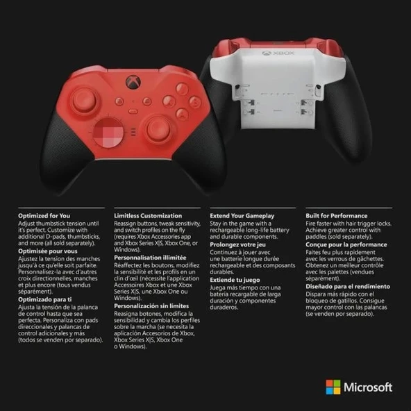 Xbox Elite Kablosuz Oyun Kumandası Serisi 2 Core - 8