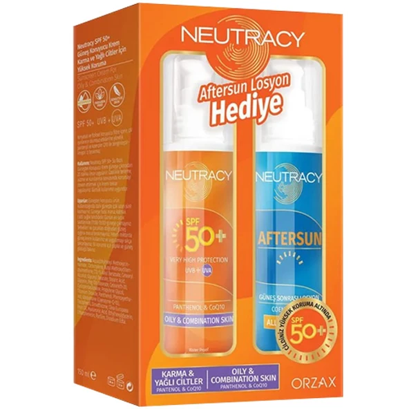 Neutracy Karma Yağlı Ciltler İçin Güneş Kremi Spf 50 150 ML + After Sun Losyon 150 ML