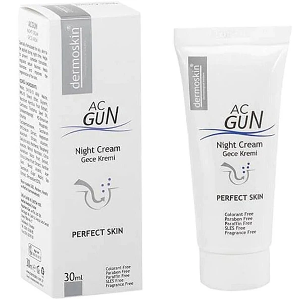 Dermoskin Acgun Gece Kremi 30 ML - 1