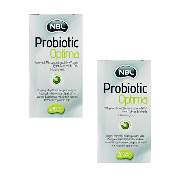 NBL Probiotic Optima 30 Çiğneme Tableti Avantajlı Paket 2 Adet - İkincisi %50 İndirimli ürün görseli