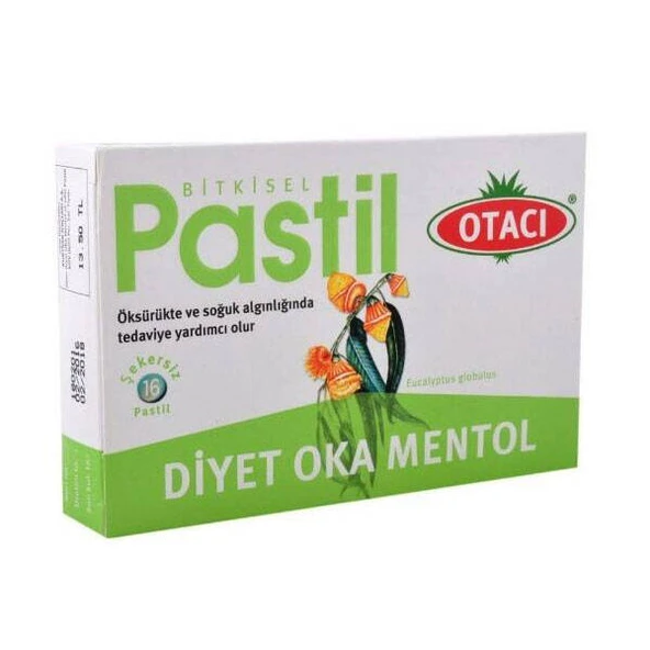 Otacı Oka Mentol Diyet Pastil 16 Adet ürün görseli